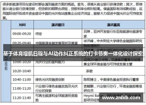 基于体育增肌日程与AI动作纠正系统的打卡节奏一体化设计探索